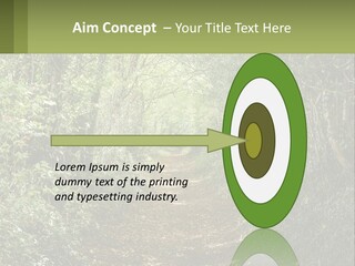 A Path In The Middle Of A Forest With Lots Of Trees PowerPoint Template