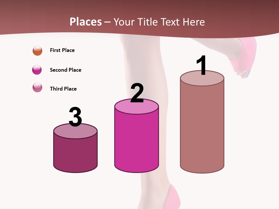 A Woman's Legs With High Heels Powerpoint Presentation Template PowerPoint Template