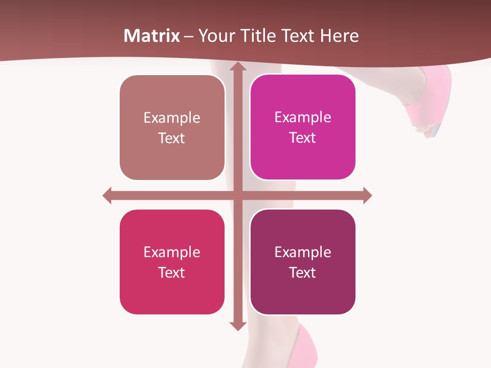 A Woman's Legs With High Heels Powerpoint Presentation Template PowerPoint Template