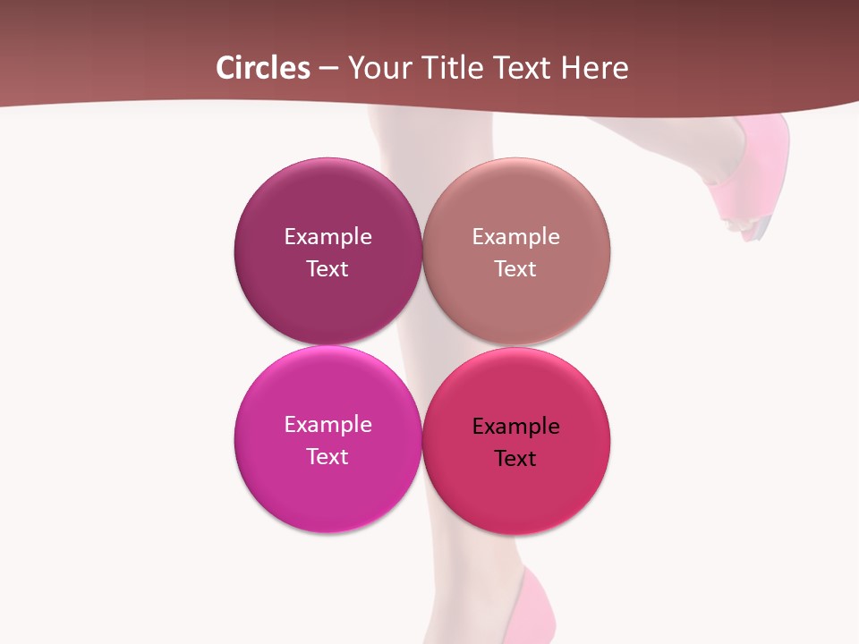 A Woman's Legs With High Heels Powerpoint Presentation Template PowerPoint Template