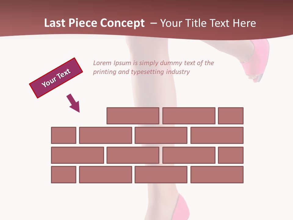 A Woman's Legs With High Heels Powerpoint Presentation Template PowerPoint Template