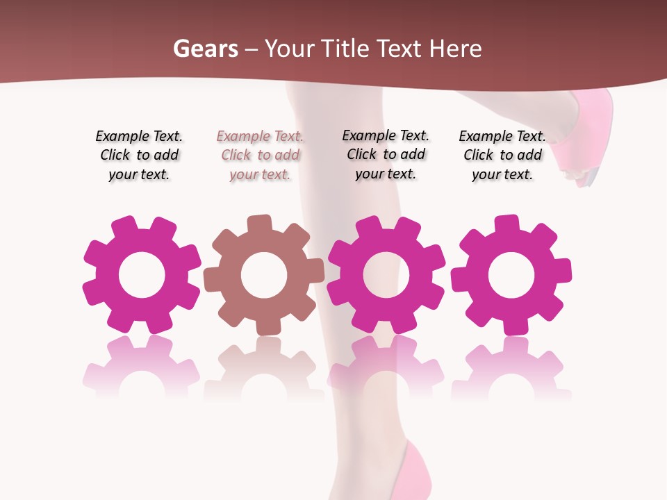 A Woman's Legs With High Heels Powerpoint Presentation Template PowerPoint Template