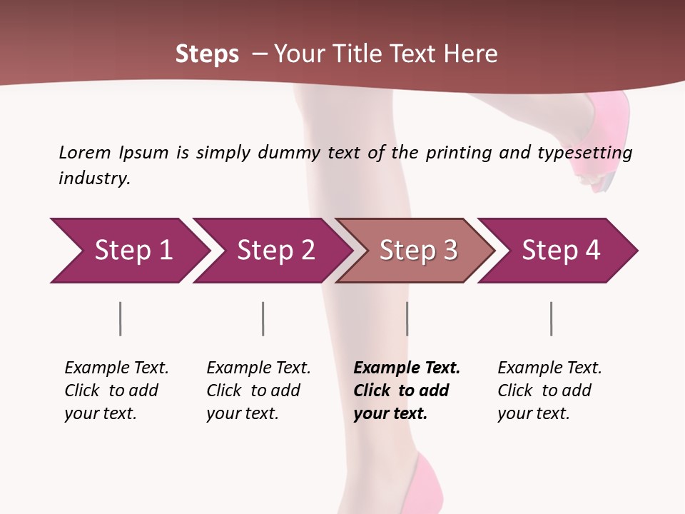 A Woman's Legs With High Heels Powerpoint Presentation Template PowerPoint Template