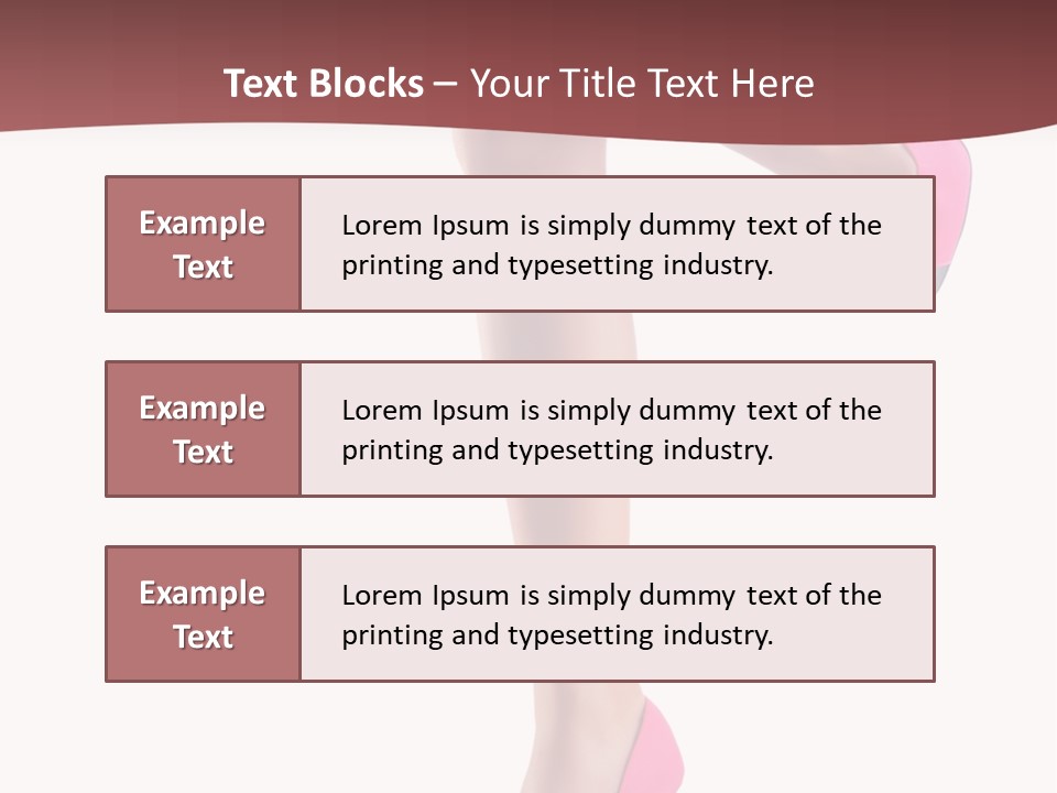 A Woman's Legs With High Heels Powerpoint Presentation Template PowerPoint Template