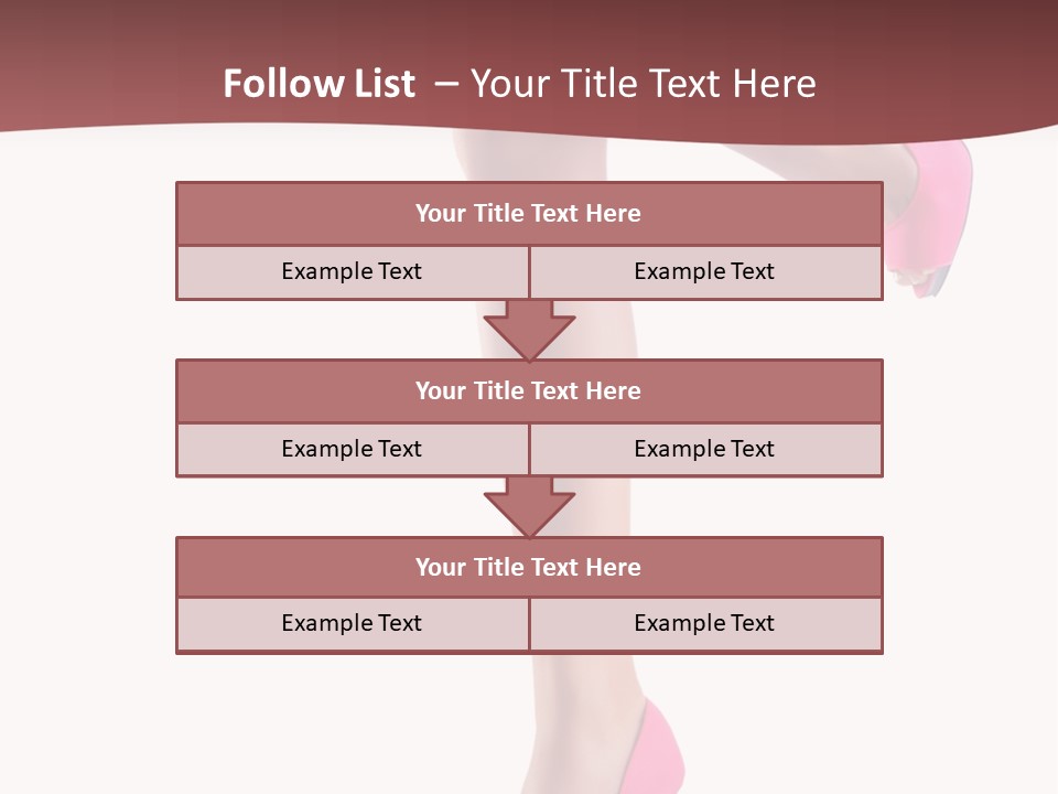 A Woman's Legs With High Heels Powerpoint Presentation Template PowerPoint Template