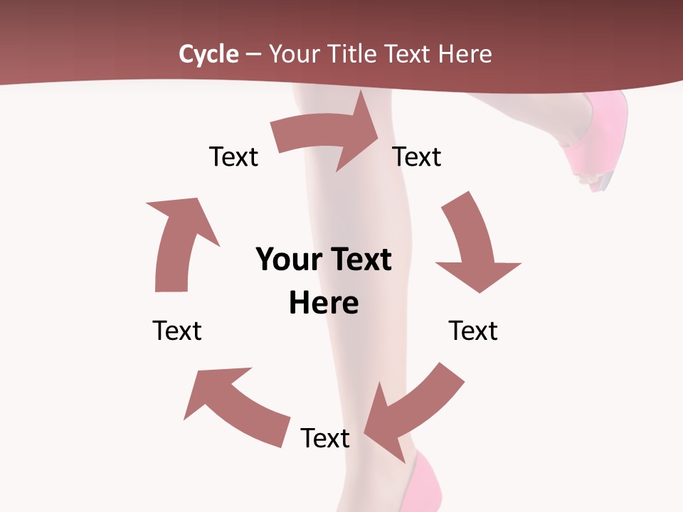 A Woman's Legs With High Heels Powerpoint Presentation Template PowerPoint Template