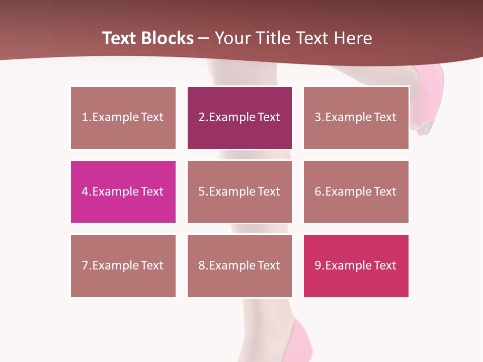 A Woman's Legs With High Heels Powerpoint Presentation Template PowerPoint Template