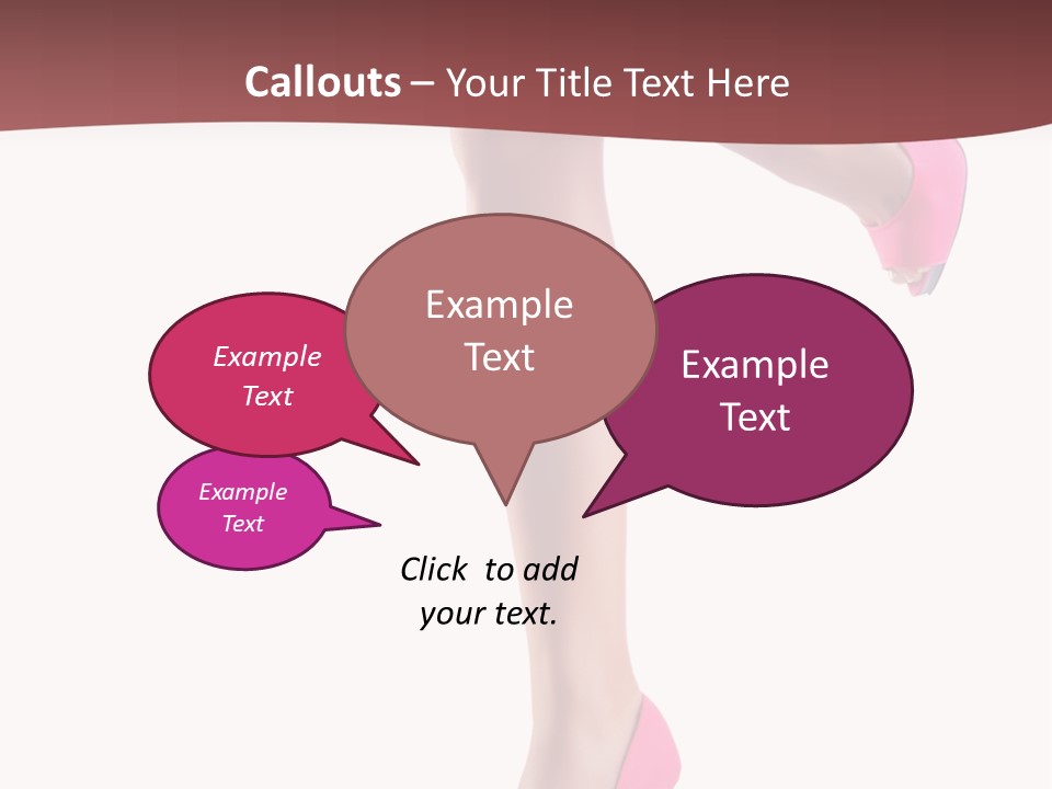 A Woman's Legs With High Heels Powerpoint Presentation Template PowerPoint Template