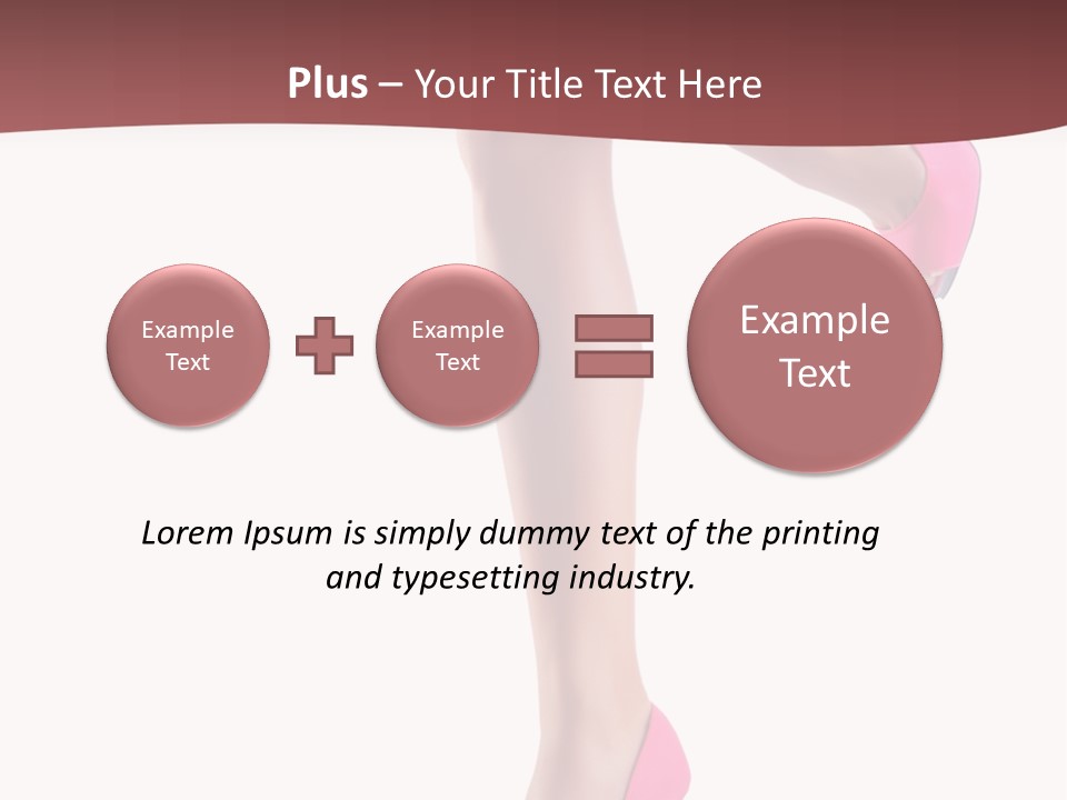 A Woman's Legs With High Heels Powerpoint Presentation Template PowerPoint Template