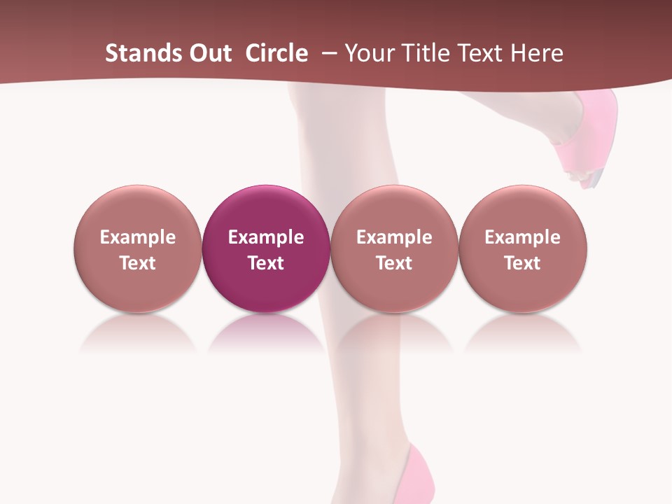 A Woman's Legs With High Heels Powerpoint Presentation Template PowerPoint Template