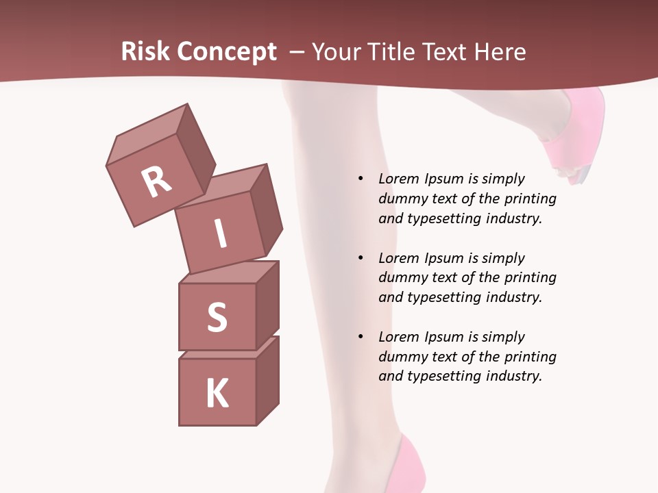 A Woman's Legs With High Heels Powerpoint Presentation Template PowerPoint Template