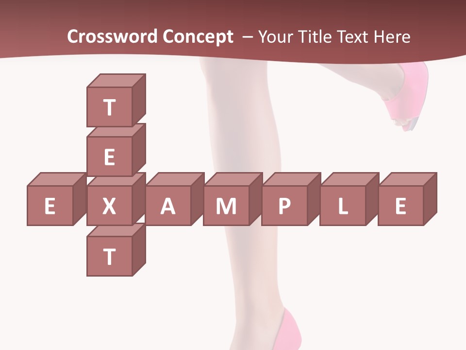 A Woman's Legs With High Heels Powerpoint Presentation Template PowerPoint Template