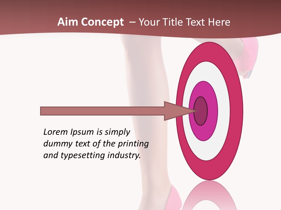 A Woman's Legs With High Heels Powerpoint Presentation Template PowerPoint Template