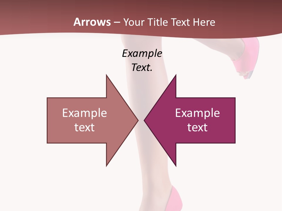 A Woman's Legs With High Heels Powerpoint Presentation Template PowerPoint Template