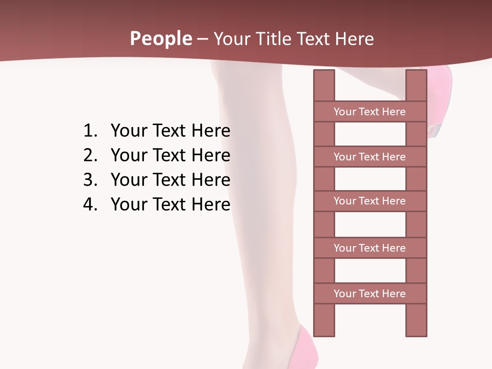 A Woman's Legs With High Heels Powerpoint Presentation Template PowerPoint Template