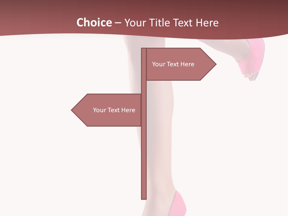 A Woman's Legs With High Heels Powerpoint Presentation Template PowerPoint Template