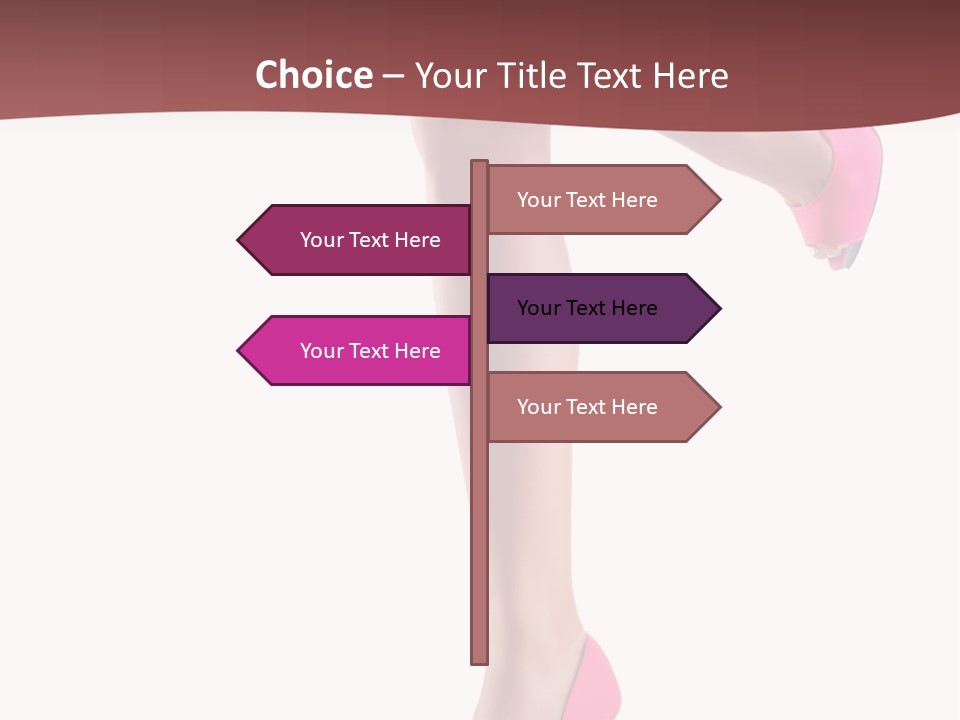 A Woman's Legs With High Heels Powerpoint Presentation Template PowerPoint Template
