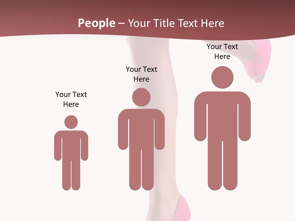 A Woman's Legs With High Heels Powerpoint Presentation Template PowerPoint Template