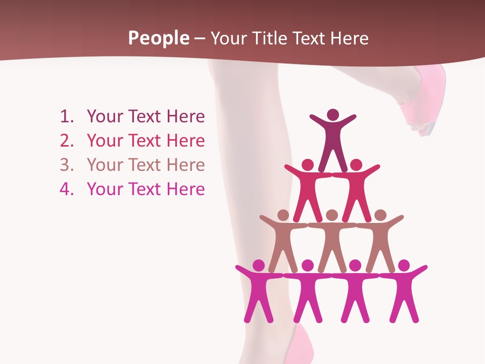A Woman's Legs With High Heels Powerpoint Presentation Template PowerPoint Template