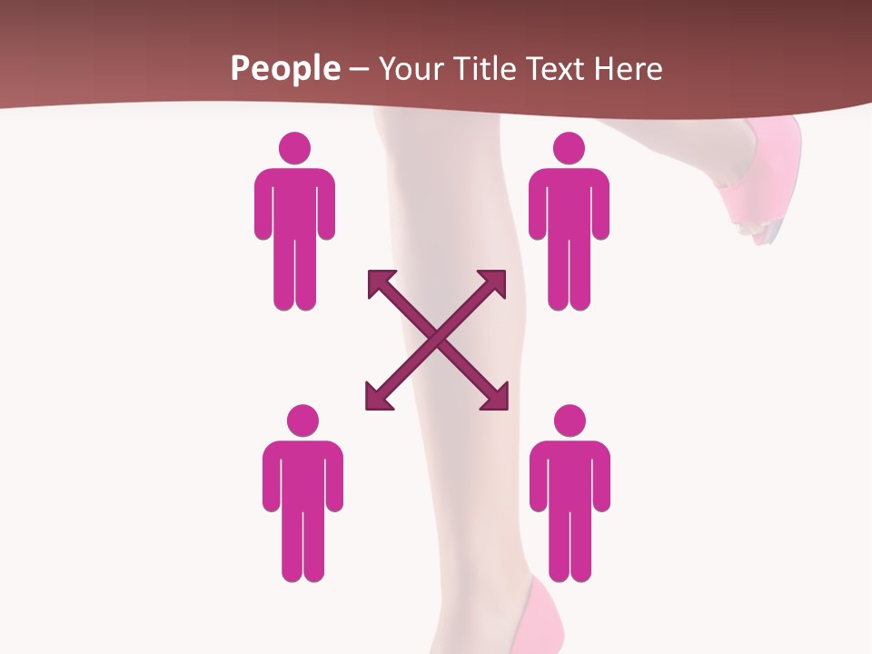 A Woman's Legs With High Heels Powerpoint Presentation Template PowerPoint Template