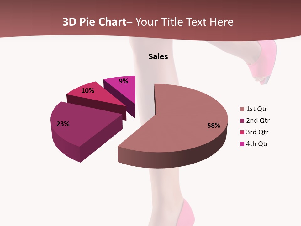 A Woman's Legs With High Heels Powerpoint Presentation Template PowerPoint Template