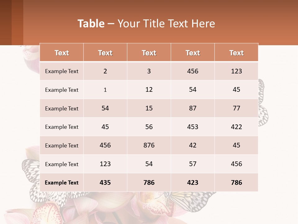 A Beautiful Woman With Butterflies On Her Head PowerPoint Template