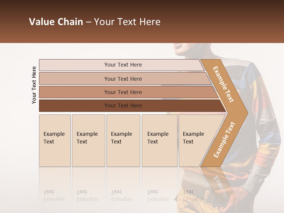 A Man In A Striped Sweater Is Holding His Hands In His Pockets PowerPoint Template