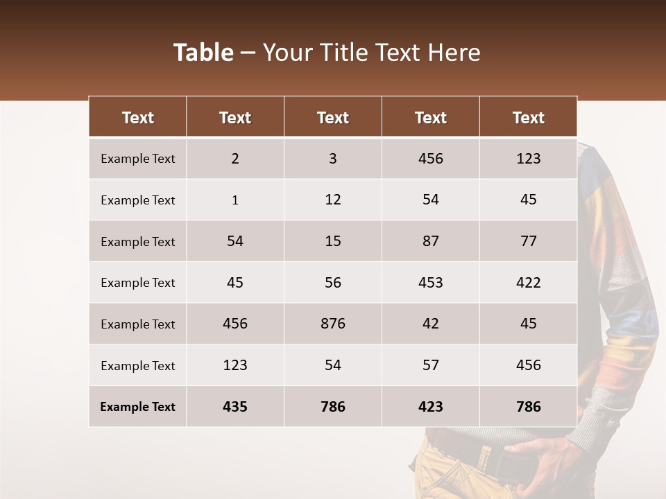 A Man In A Striped Sweater Is Holding His Hands In His Pockets PowerPoint Template