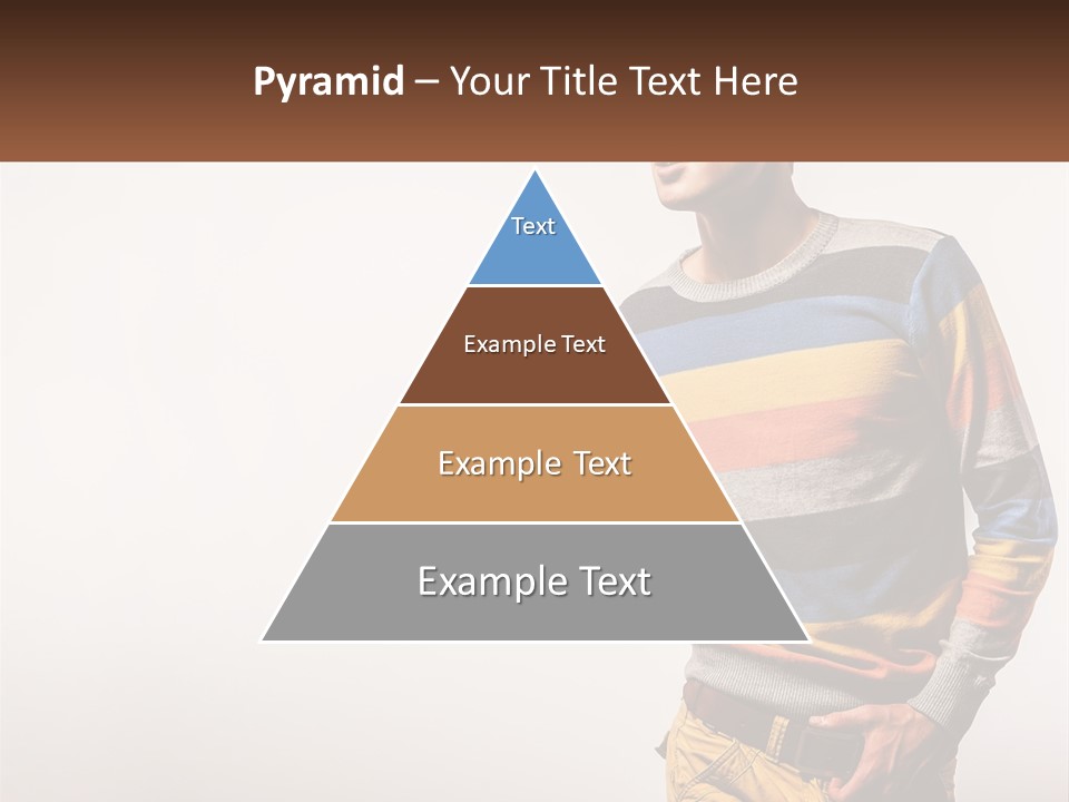 A Man In A Striped Sweater Is Holding His Hands In His Pockets PowerPoint Template