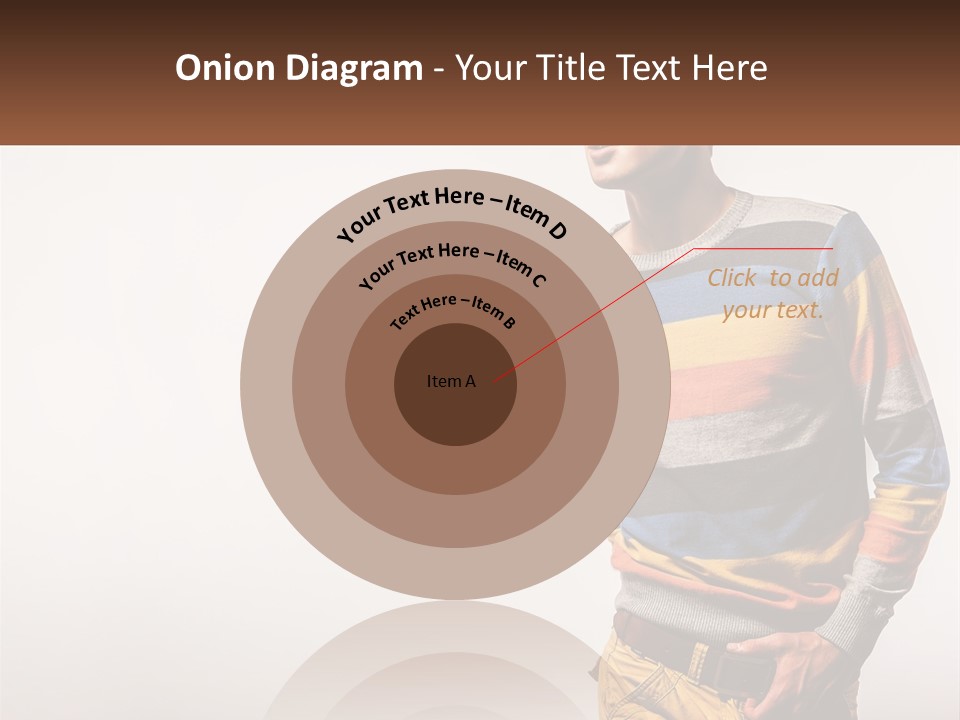 A Man In A Striped Sweater Is Holding His Hands In His Pockets PowerPoint Template