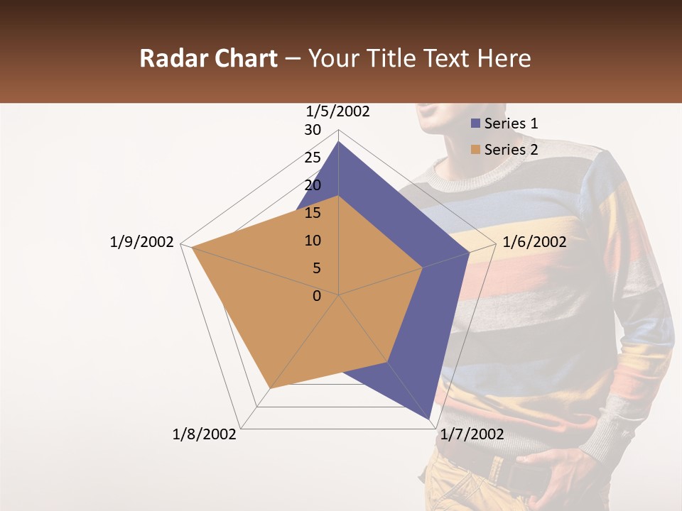 A Man In A Striped Sweater Is Holding His Hands In His Pockets PowerPoint Template