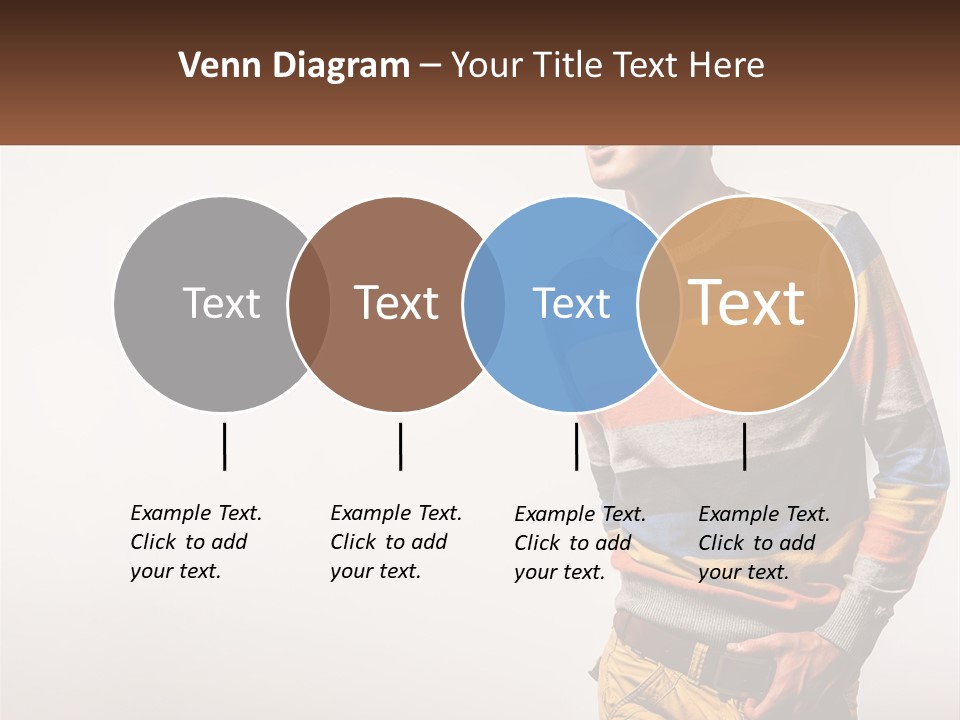 A Man In A Striped Sweater Is Holding His Hands In His Pockets PowerPoint Template