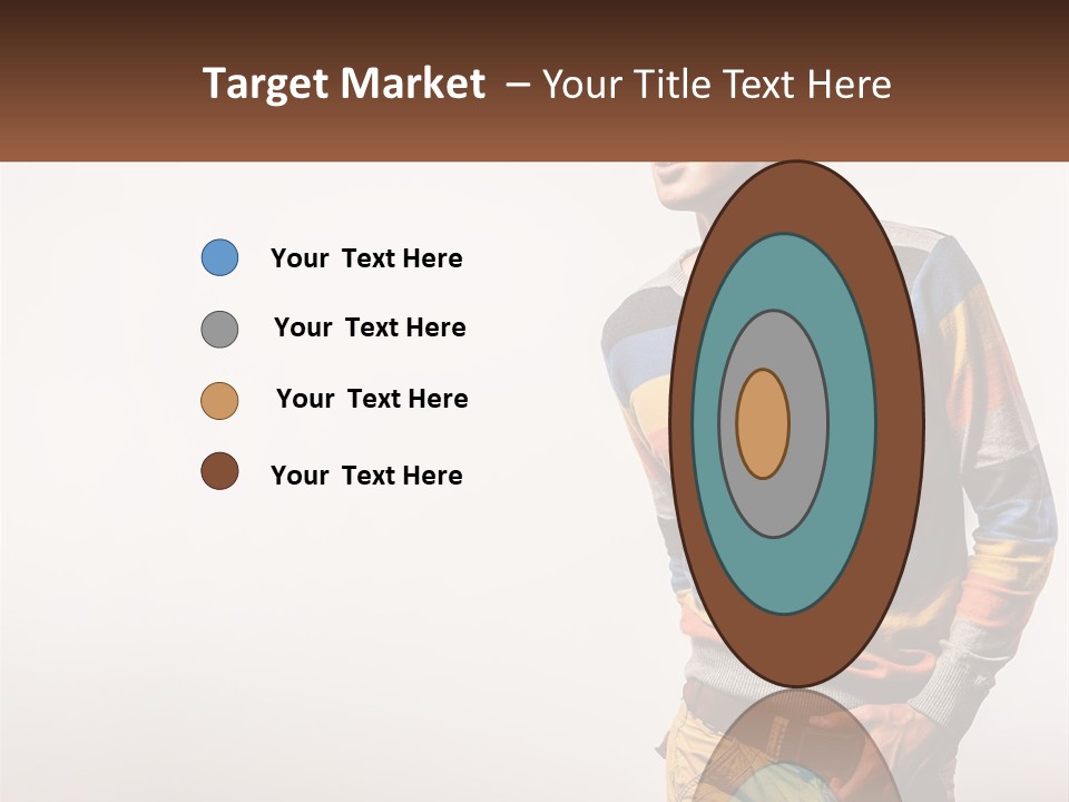 A Man In A Striped Sweater Is Holding His Hands In His Pockets PowerPoint Template