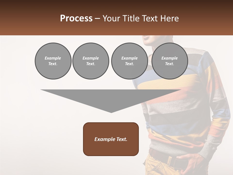 A Man In A Striped Sweater Is Holding His Hands In His Pockets PowerPoint Template