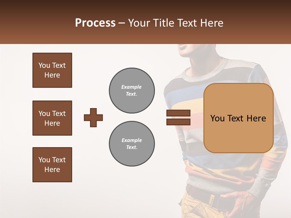 A Man In A Striped Sweater Is Holding His Hands In His Pockets PowerPoint Template