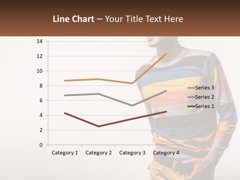 A Man In A Striped Sweater Is Holding His Hands In His Pockets PowerPoint Template