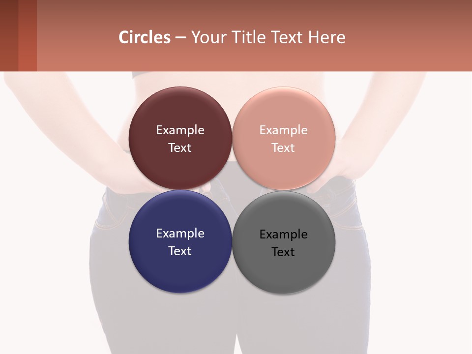 A Woman In A Black Top Is Holding Her Stomach PowerPoint Template