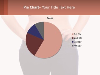 A Woman In A Black Top Is Holding Her Stomach PowerPoint Template