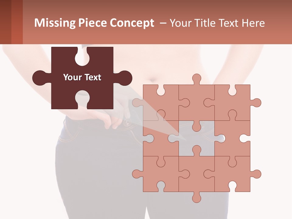 A Woman In A Black Top Is Holding Her Stomach PowerPoint Template