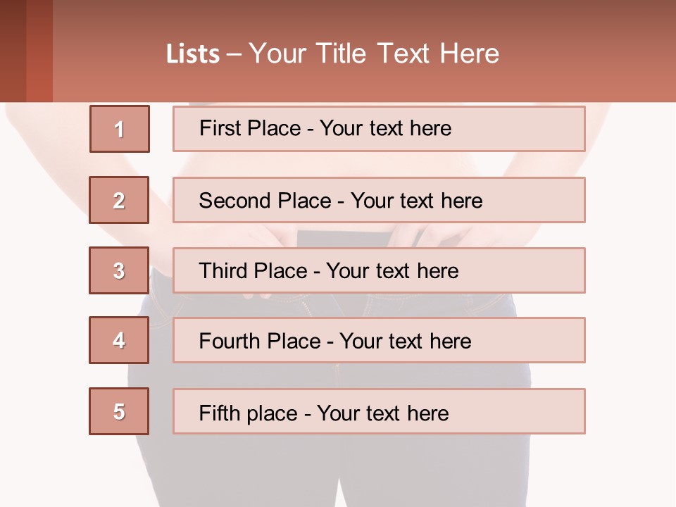 A Woman In A Black Top Is Holding Her Stomach PowerPoint Template
