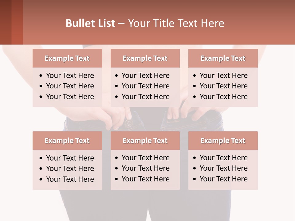 A Woman In A Black Top Is Holding Her Stomach PowerPoint Template