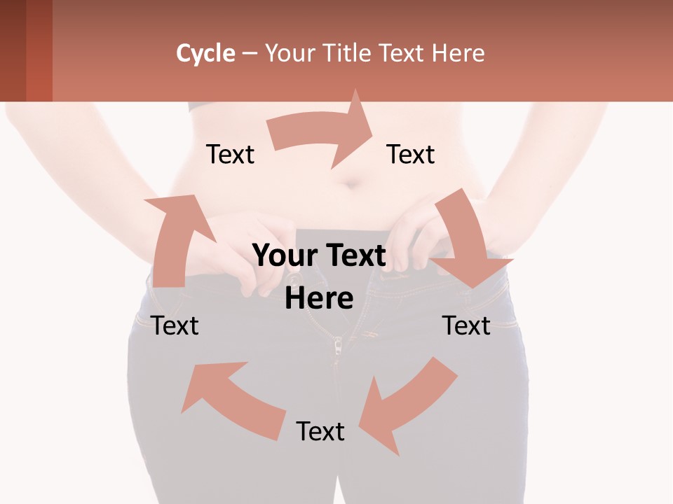 A Woman In A Black Top Is Holding Her Stomach PowerPoint Template