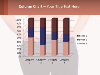 A Woman In A Black Top Is Holding Her Stomach PowerPoint Template