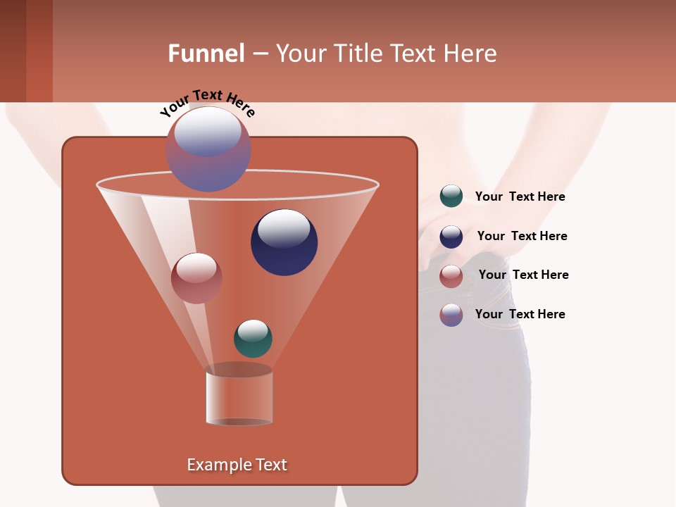 A Woman In A Black Top Is Holding Her Stomach PowerPoint Template