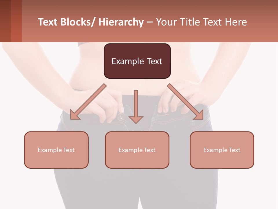 A Woman In A Black Top Is Holding Her Stomach PowerPoint Template