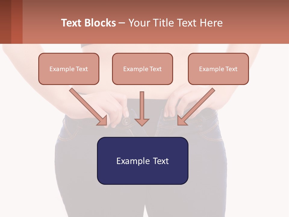 A Woman In A Black Top Is Holding Her Stomach PowerPoint Template