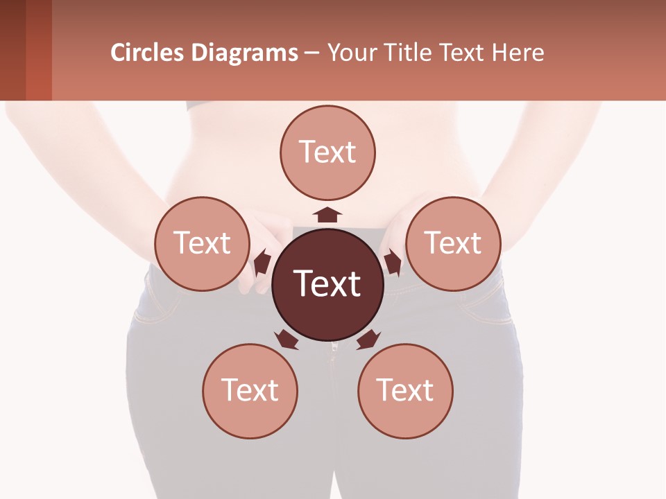 A Woman In A Black Top Is Holding Her Stomach PowerPoint Template