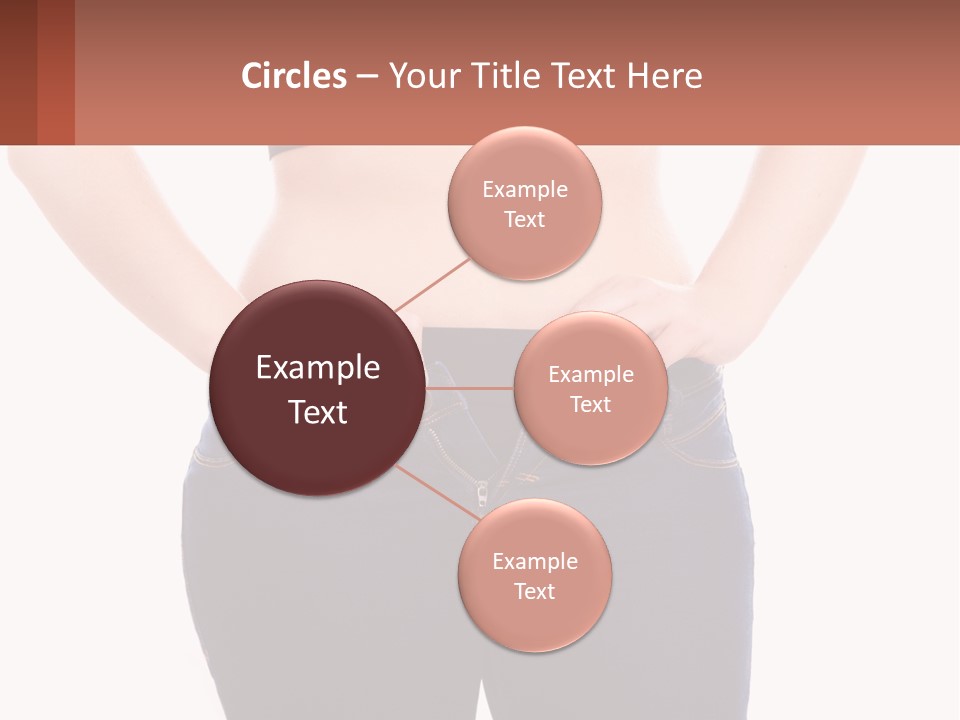 A Woman In A Black Top Is Holding Her Stomach PowerPoint Template