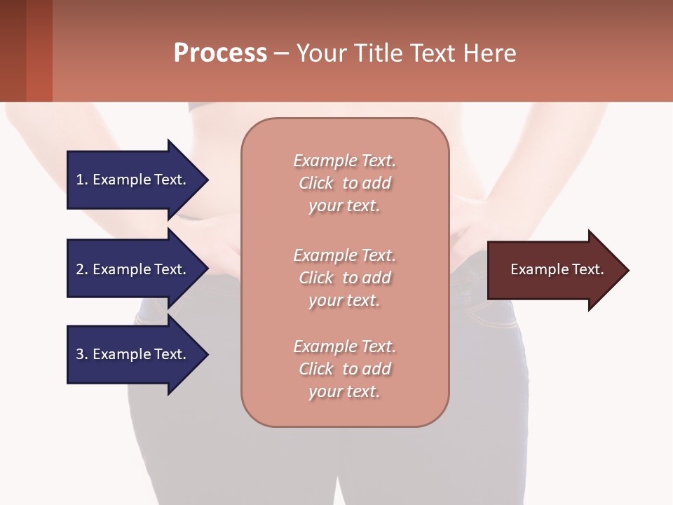 A Woman In A Black Top Is Holding Her Stomach PowerPoint Template