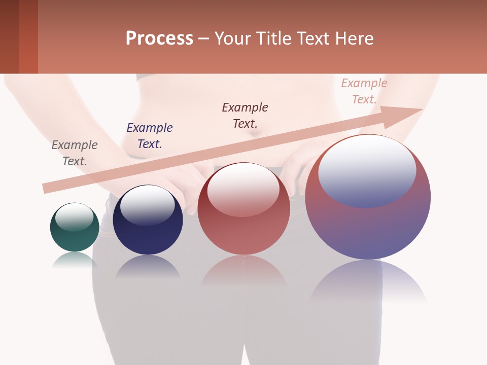 A Woman In A Black Top Is Holding Her Stomach PowerPoint Template